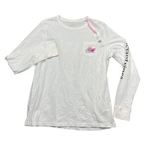Vineyard Vines NEW W/Tags Mens Large Long Sleeve White‎ Ski Whale